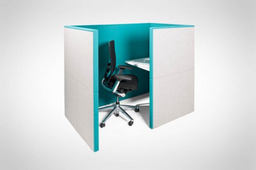 modern blue office pod