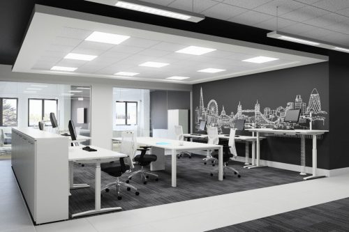 Modern Monochrome Office