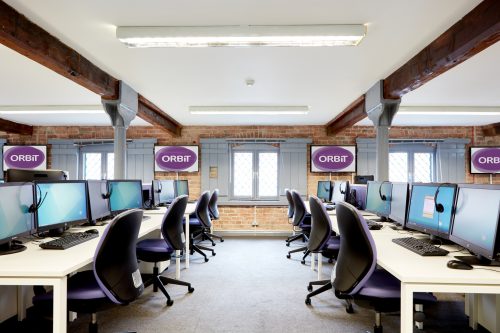 York office design, call centre example.