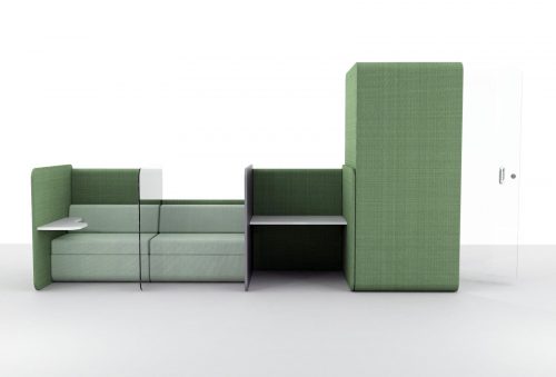 social distancing office furniture green